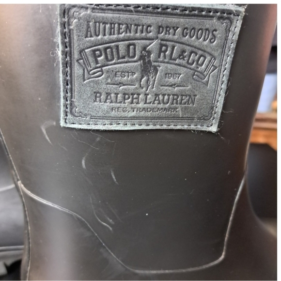 Polo Ralph Lauren Warrington Rain Boots Men's 11D - Black - Picture 15 of 15
